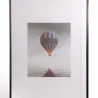 Фоторамка ПВХ на 1 фото Ellis 60&times;90 см с паспарту, чёрный (пластиковый экран)