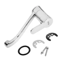 Смеситель для кухни ZEIN Z65350152, картридж 35 мм, излив 25 см, без подводки, хром