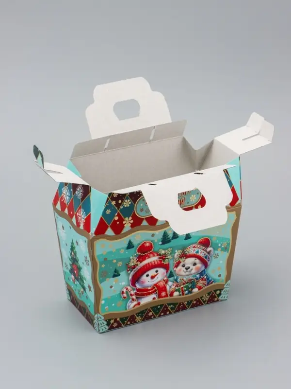 Коробка Новогодняя подарочная Коробка Новогодняя подарочная "Исполнения желаний" 19,5 х 17 х 11 см