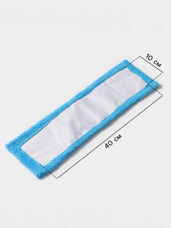 Насадка для плоской швабры &laquo;Доляна&raquo;, 42&times;12 см, микрофибра, 60 г, голубая