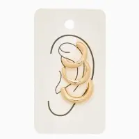 Серьги каффы &laquo;Трио&raquo;, набор 3 шт. цвет золото