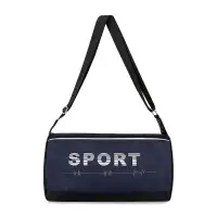 Сумка спортивная Sport, на молнии, боковой карман/сетка, регулируемый ремень, маленький размер, чёрная