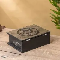 Шкатулка "Цветок жизни" 19х15х7 см, МДФ Шкатулка "Цветок жизни" 19х15х7 см, МДФ