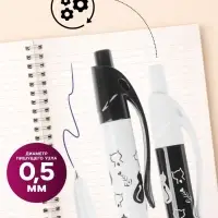 Ручка шариковая &laquo;Кошки&raquo;, автоматическая, синий стержень, узел 0.5 мм, корпус с рисунком, МИКС