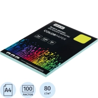 Бумага цветная Attache (голубой пастель), 80г, А4, 100  л