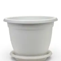 Горшок для цветов с поддоном &laquo;Борнео&raquo;, 25.8 л, пластиковый, цвет мраморный