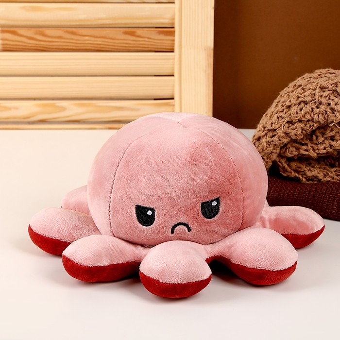 Мягкая игрушка «Осьминог», перевёртыш, цвет МИКС Мягкая игрушка «Осьминог», перевёртыш, цвет МИКС