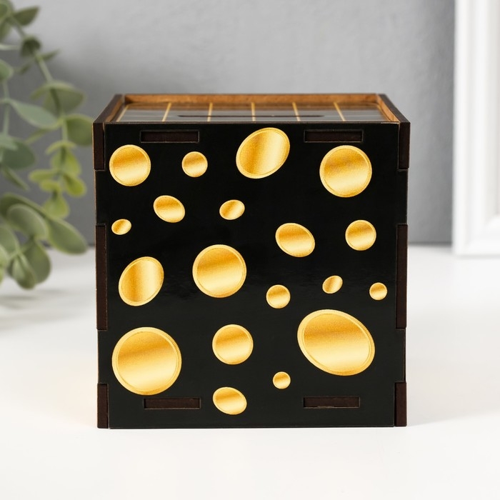 Копилка куб Копилка куб "Исполнения желаний" 10х10х10 см