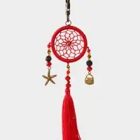 Брелок ловец снов, 17 см, красный Брелок ловец снов, 17 см, красный