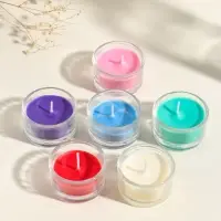 Набор свечей ароматических в стекле, 6 шт. ароматы: роза, свежесть, жасмин, лаванда, 19&times;13&times;3.3 см