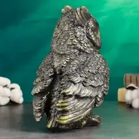 Копилка для денег &laquo;Сова большая&raquo;, гипс, чёрно-золотая, 27 см