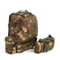 Рюкзак тактический туристический Storm tactic, 50 л, с карманами, расцветка мультикам, коричневый