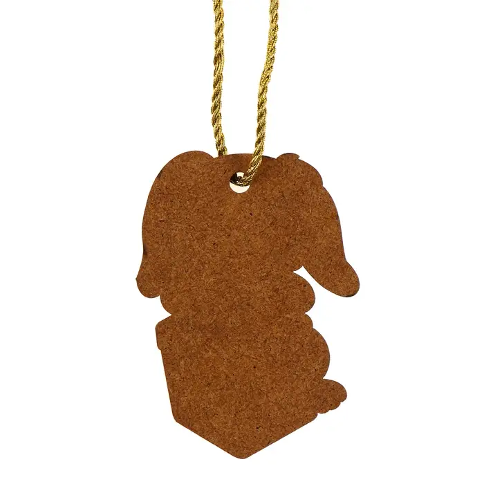 Ёлочная игрушка - подвеска деревянная «Новый год! Зайка с подарком» Ёлочная игрушка - подвеска деревянная «Новый год! Зайка с подарком»