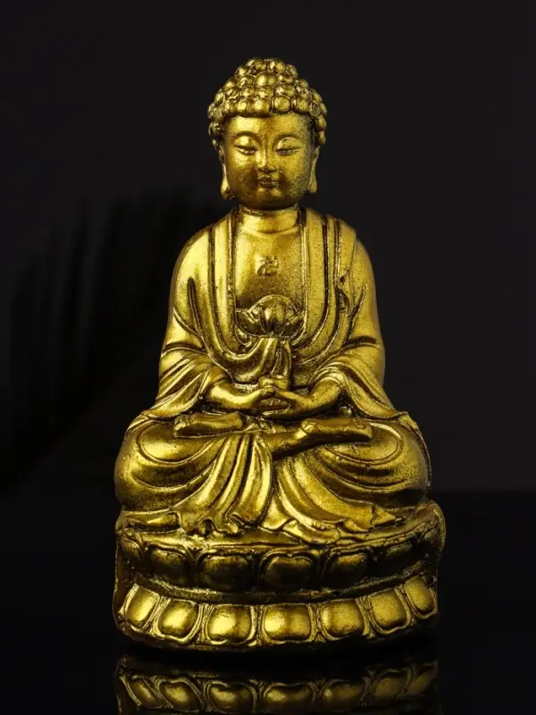 Фигура  Фигура "Будда" 15х9 см, золото