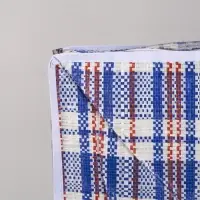 Сумка хозяйственная, 115 л, 70&times;30&times;55 см, синяя/белая