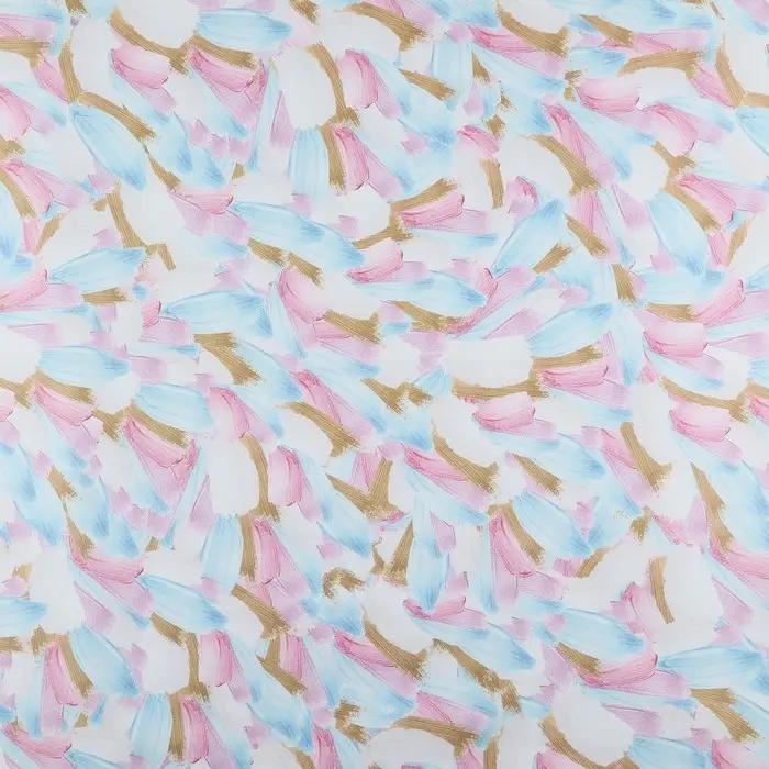 Бумага упаковочная глянцевая «Нежные мазки красок», 100х70 см