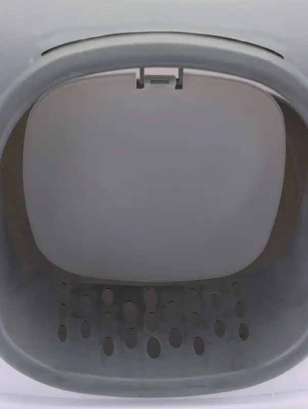 Туалет закрытый с УФ-лампой и миской 52×38×37 см, серый Туалет закрытый с УФ-лампой и миской 52×38×37 см, серый