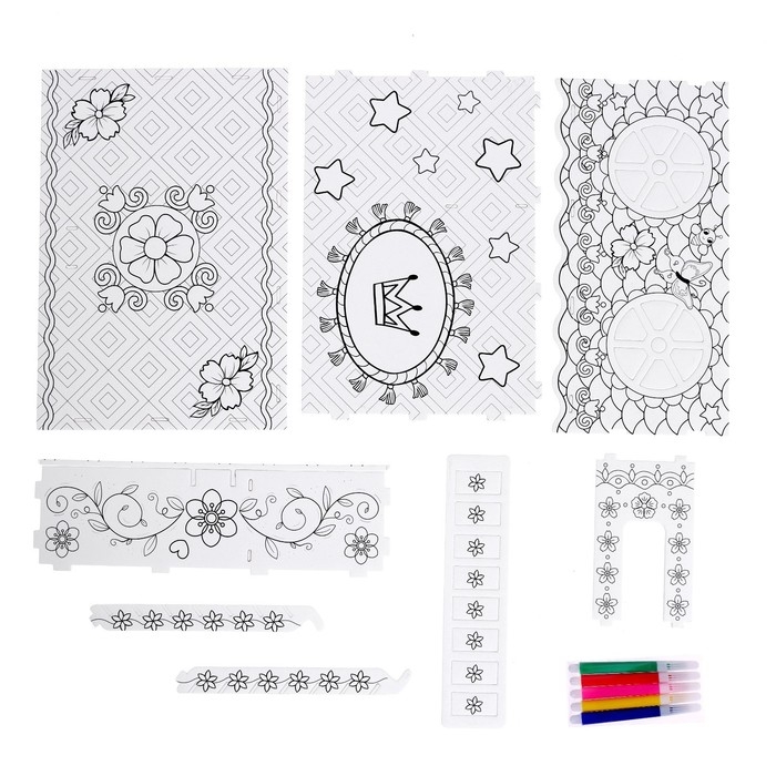 Набор для творчества Домик-раскраска «Сказочные принцессы» Набор для творчества Домик-раскраска «Сказочные принцессы»