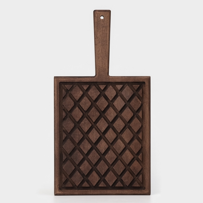 Доска разделочная для подачи Wild Kitchen, 42×22×2.5 см, граб темный Доска разделочная для подачи Wild Kitchen, 42×22×2.5 см, граб темный