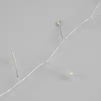 Гирлянда &laquo;Мишура&raquo; 20 м, роса, IP44, серебристая нить, 600 LED, 8 режимов, свечение мульти, 18 В