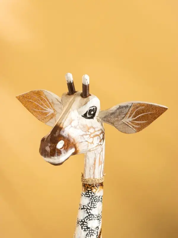 Сувенир "Жирафик" дерево 25х25х70 см, цв. белый