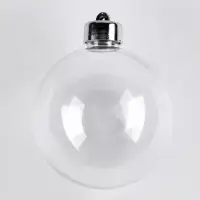 Ёлочный шар заготовка, раздельные части &laquo;Шар с съемной пуцкой&raquo;, диаметр собранного 8 см