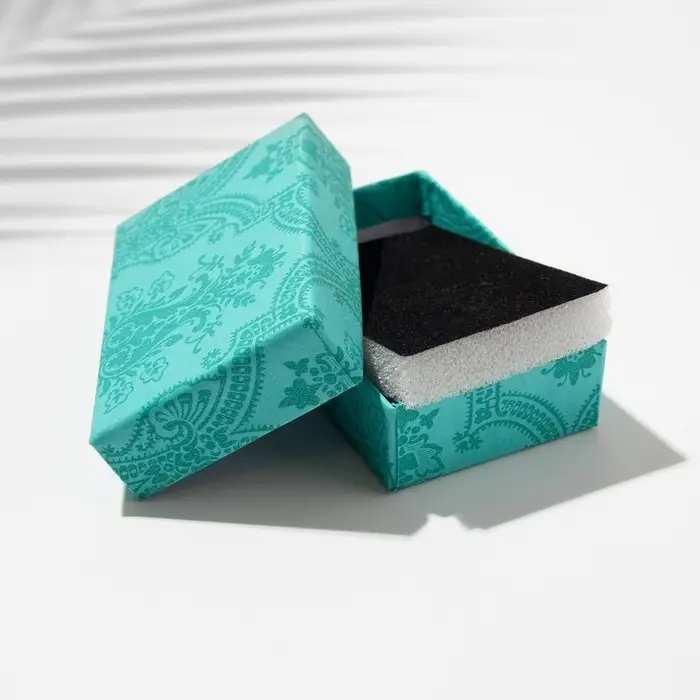 Коробочка подарочная под набор «Узоры», 5×8 (размер полезной части 4.5×7.5 см), МИКС, вставка чёрная