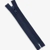 Молния &laquo;Трактор&raquo;, №8, неразъёмная, замок автомат, 18 см, тёмно-синяя