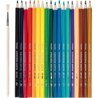 Карандаши акварельные 'Классика цвета' 18 цв. с кистью 32С 2091-08 набор