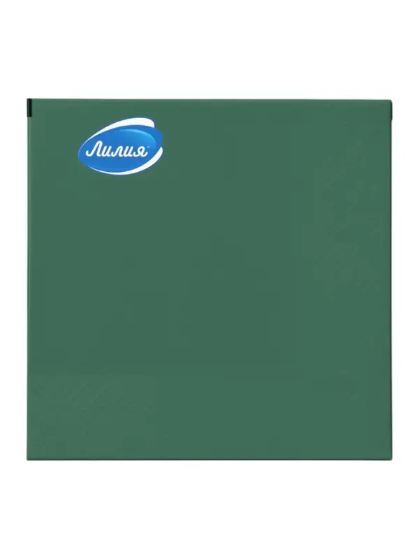 Салфетки бумажные, Лилия 33х33 "Зеленый" 2сл 20л