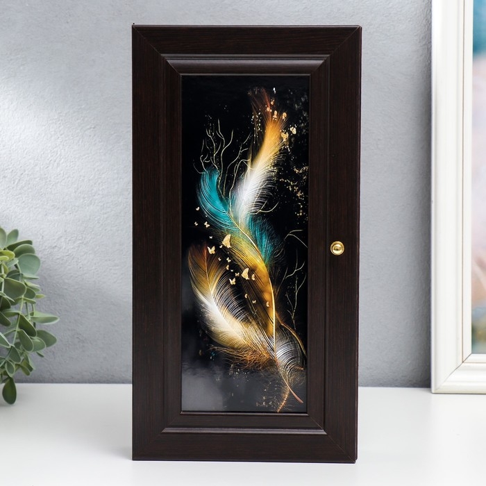 Ключница Ключница "Перья" венге 16х31 см МИКС