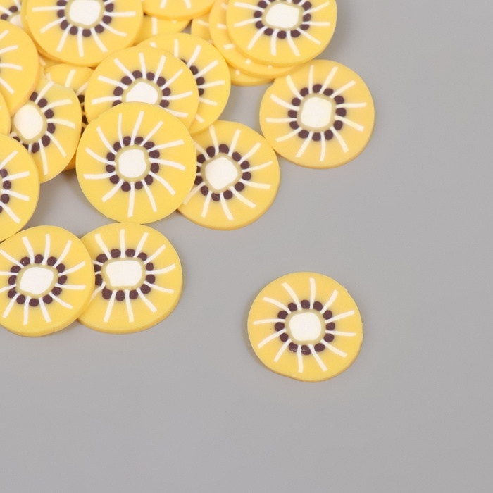 Декор для творчества PVC Декор для творчества PVC "Лимон в разрезе" набор 20 гр 0,3х2х2 см