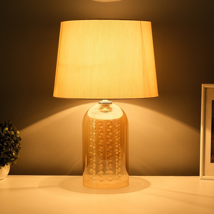 Настольная лампа с абажуром RISALUX «Фолио», Е27, 40 Вт, 33×33×56 см Настольная лампа с абажуром RISALUX «Фолио», Е27, 40 Вт, 33×33×56 см