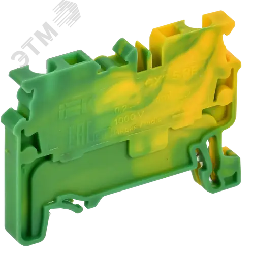 ARMAFIX Клемма пружинная CX2.5 PE 2,5мм2 проходная заземляющая IEK