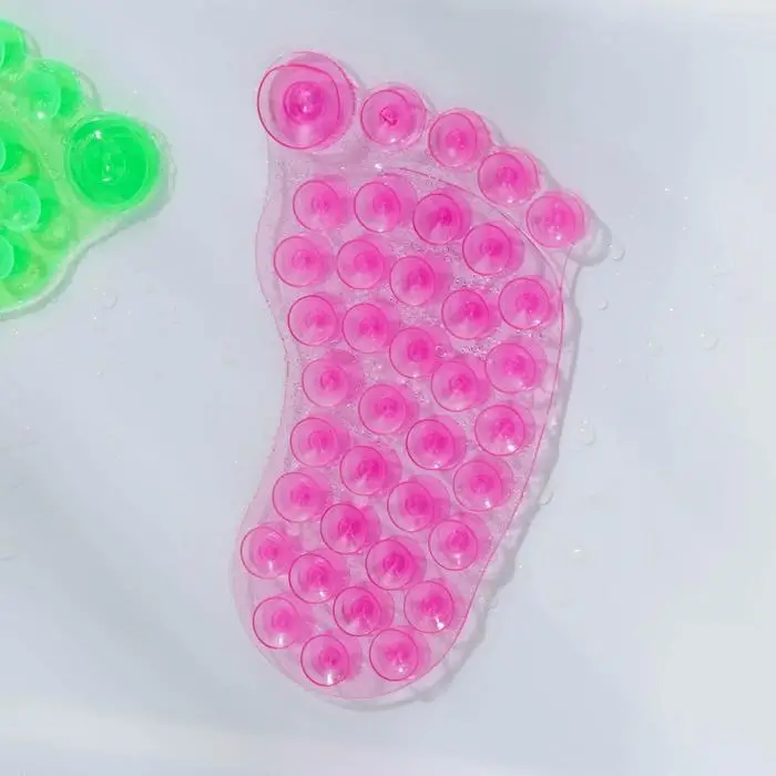 Мини-коврик для ванны «Нога», 7.5×12 см, МИКС Мини-коврик для ванны «Нога», 7.5×12 см, МИКС