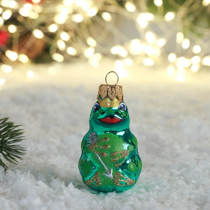 Ёлочная игрушка Ёлочная игрушка "Царевна-лягушка" 7 см