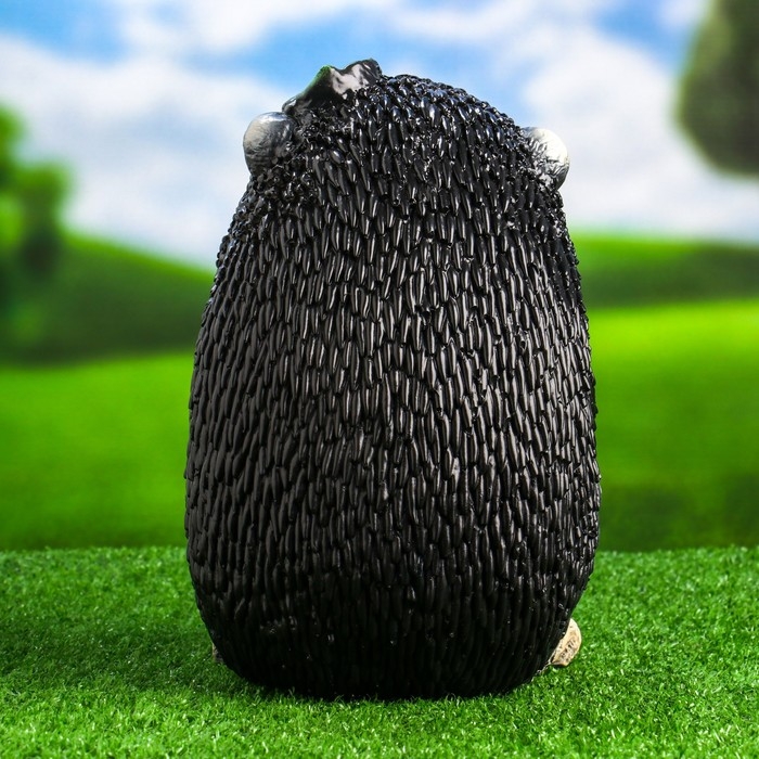 Садовая фигура  Садовая фигура "Ёжик с лопатой садовод" 17х17х26см