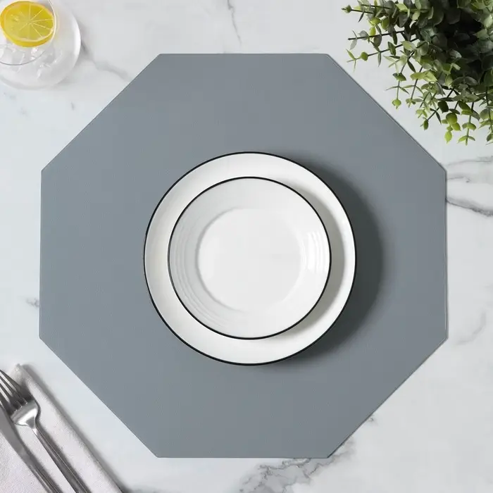 Салфетка сервировочная на стол &laquo;Тэм&raquo;, 38&times;38 см, голубая