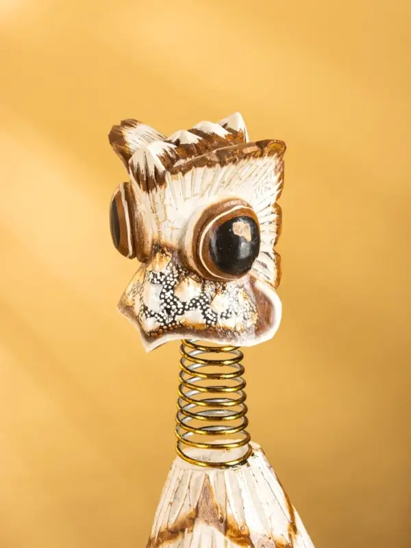 Сувенир «Попугай», 12×12×65 см, дерево