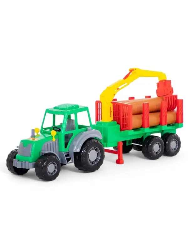 Трактор &laquo;Алтай&raquo; с полуприцепом-лесовозом