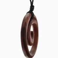 Кулон &laquo;Спираль&raquo;, дерево соно