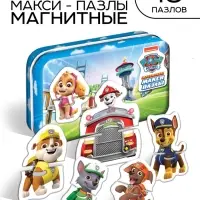 Магнитные макси-пазлы в металлической коробке &laquo;Щенячий патруль&raquo;