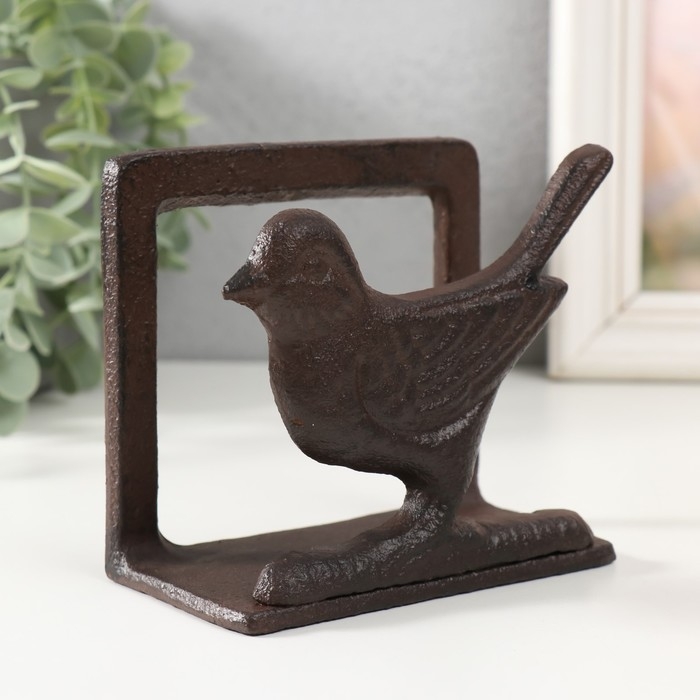 Сувенир чугун подставка  Сувенир чугун подставка "Птица" 10,5х6,4х11,5 см