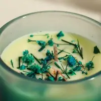 Свеча ароматическая в стакане "Aroma botanical" сухоцветы зелень, роза 7,5х7,5х5 см Свеча ароматическая в стакане "Aroma botanical" сухоцветы зелень, роза 7,5х7,5х5 см