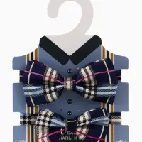 Галстук - бабочка для мальчика и папы &laquo;Набор для фотосессии&raquo;, 2 шт., синий, M&B