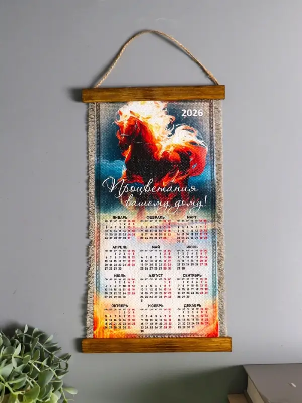 Сувенир-календарь Сувенир-календарь "Огненная лошадь",20х40см