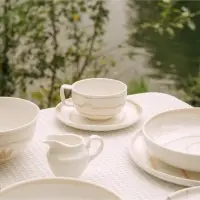 Чайная пара SL Home &laquo;Гато&raquo;, 270 мл, фарфор, белая