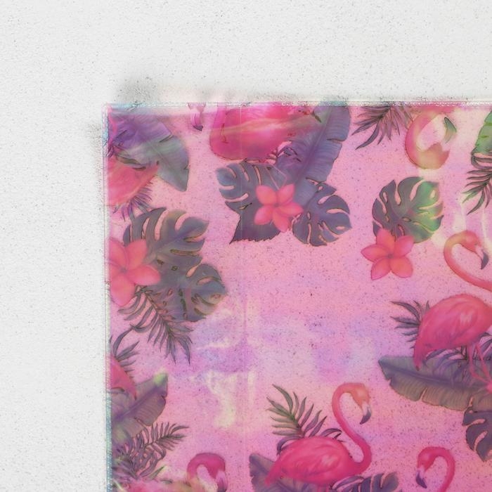 Обложка для тетрадей и школьного дневника «Фламинго», 34,7 х 21,1 см.