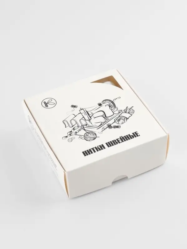 Нитки 45ЛЛ, 200 м, белые №0101