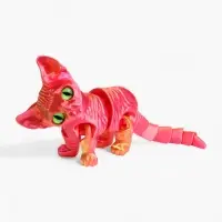3Д - печатная игрушка &laquo;Котёнок&raquo;, подвижная, цвет МИКС